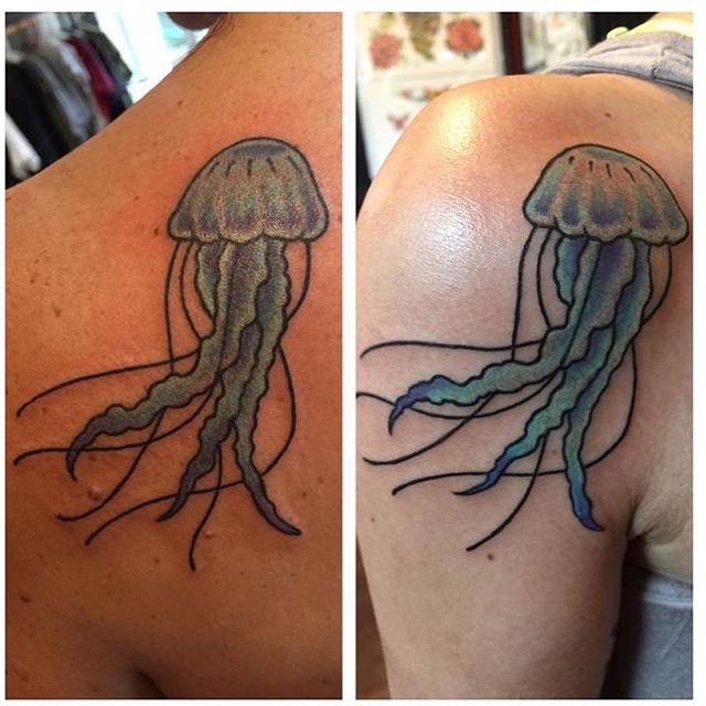 Detail Box Jellyfish Tattoo Nomer 52