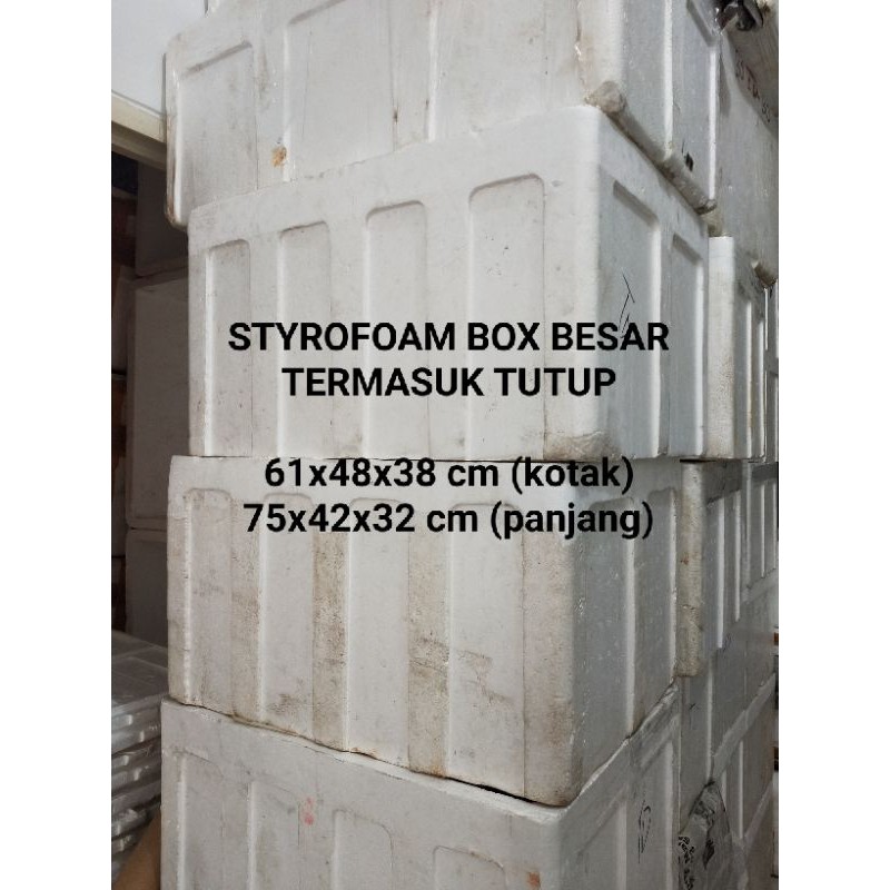 Detail Box Styrofoam Bekas Nomer 52