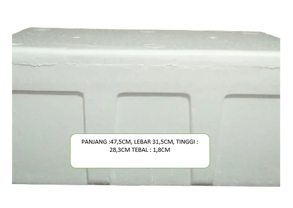 Detail Box Styrofoam Ukuran 1 Meter Nomer 42