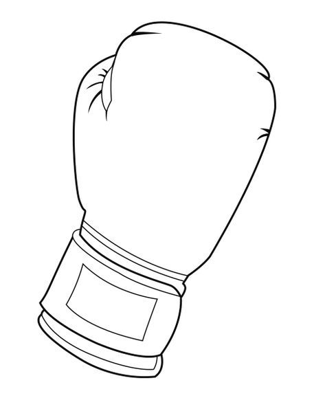 Detail Boxing Glove Clipart Black And White Nomer 3