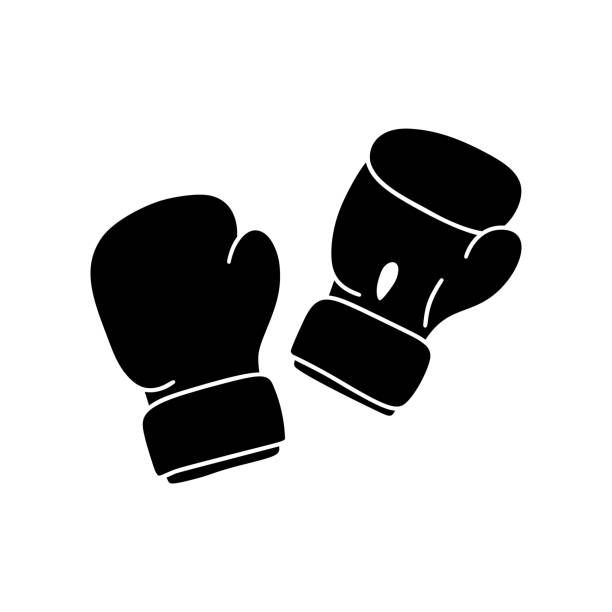 Detail Boxing Glove Clipart Black And White Nomer 35