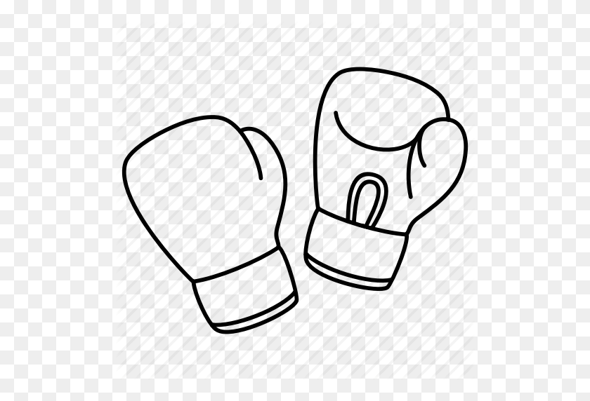 Detail Boxing Glove Clipart Black And White Nomer 7