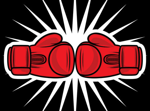 Detail Boxing Gloves Clip Art Nomer 18