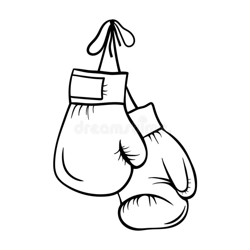 Boxing Gloves Clipart Black And White - KibrisPDR