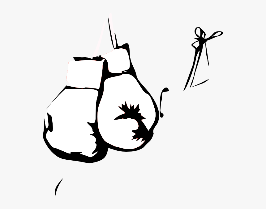 Detail Boxing Gloves Clipart Black And White Nomer 17