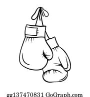 Detail Boxing Gloves Clipart Black And White Nomer 18