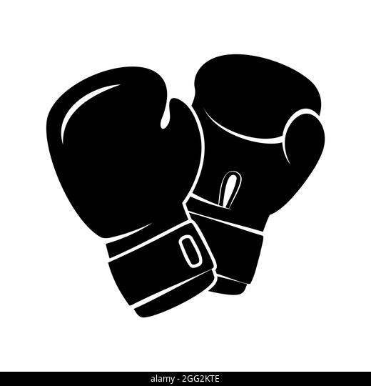 Detail Boxing Gloves Clipart Black And White Nomer 21