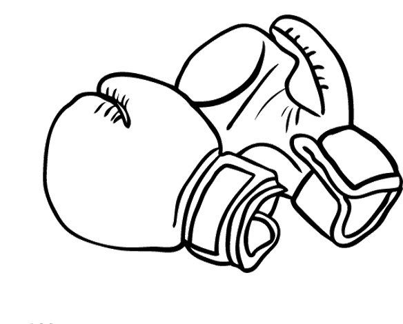 Detail Boxing Gloves Clipart Black And White Nomer 25