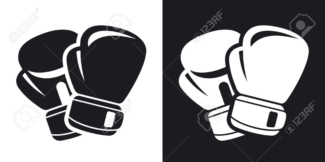 Detail Boxing Gloves Clipart Black And White Nomer 28
