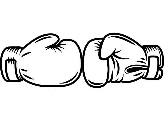 Detail Boxing Gloves Clipart Black And White Nomer 32