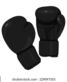 Detail Boxing Gloves Clipart Black And White Nomer 37