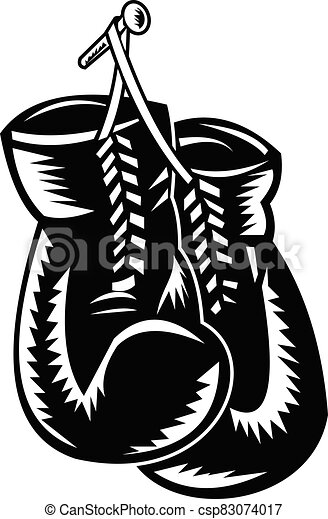 Detail Boxing Gloves Clipart Black And White Nomer 38