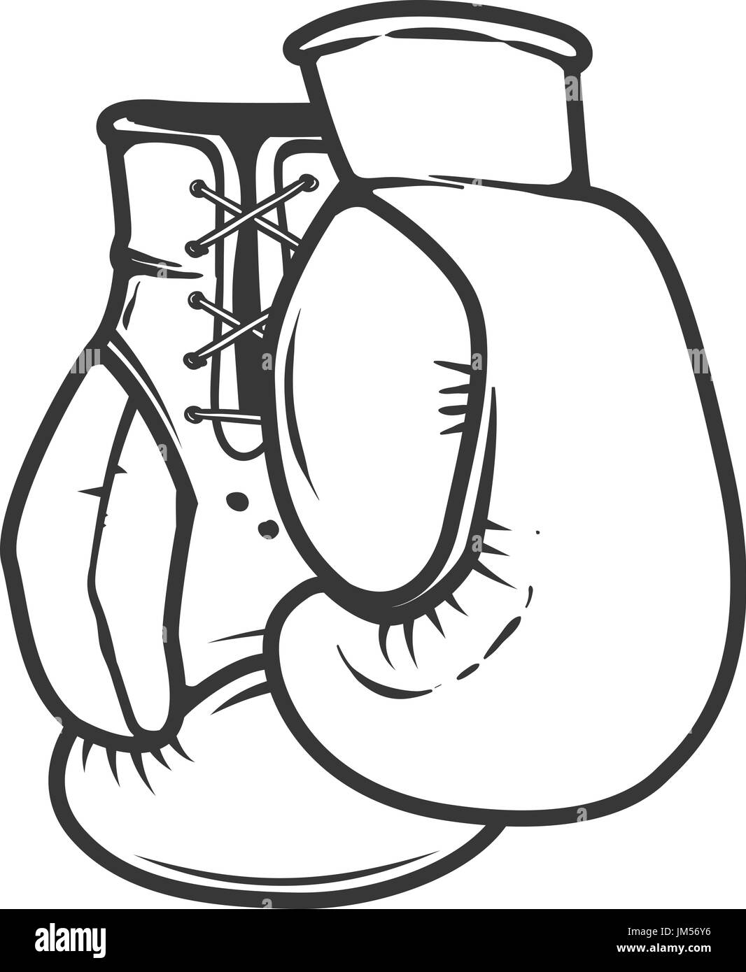 Detail Boxing Gloves Clipart Black And White Nomer 44