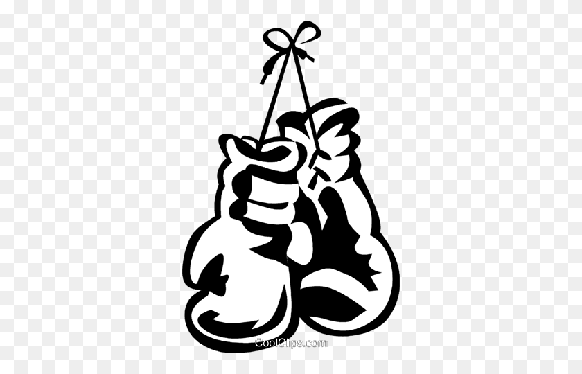 Detail Boxing Gloves Clipart Black And White Nomer 49