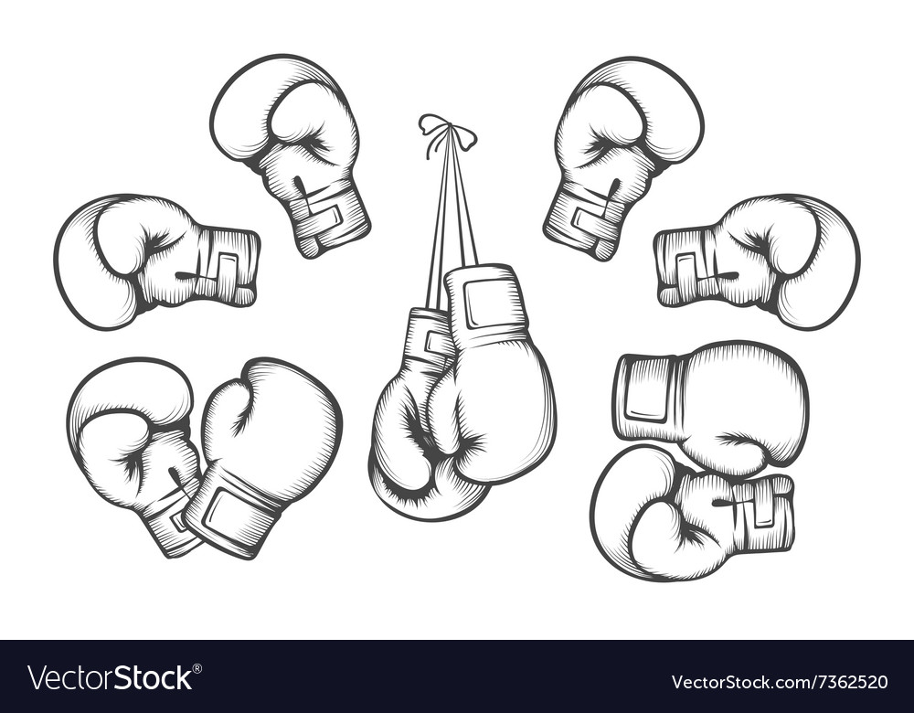 Detail Boxing Gloves Vector Nomer 13