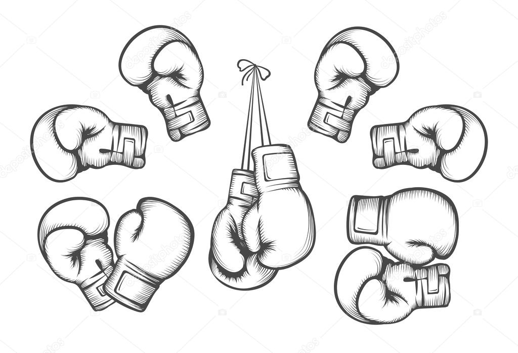 Detail Boxing Gloves Vector Nomer 14