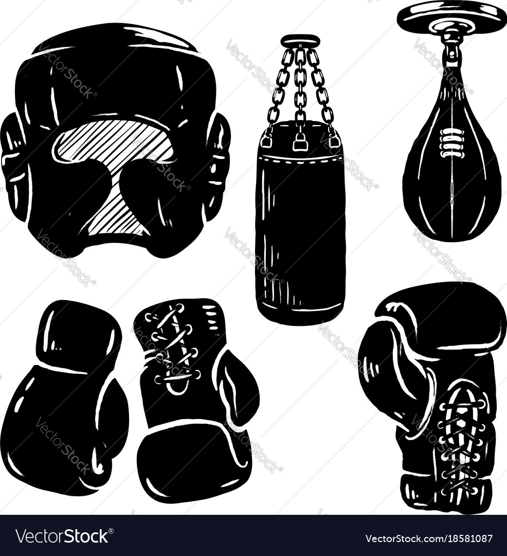 Detail Boxing Gloves Vector Nomer 19
