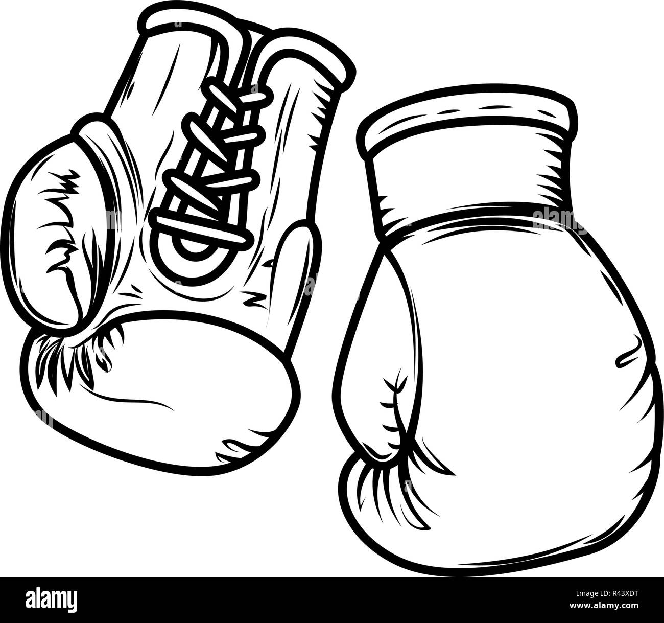 Detail Boxing Gloves Vector Nomer 23