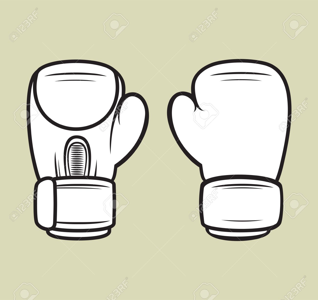 Detail Boxing Gloves Vector Nomer 33