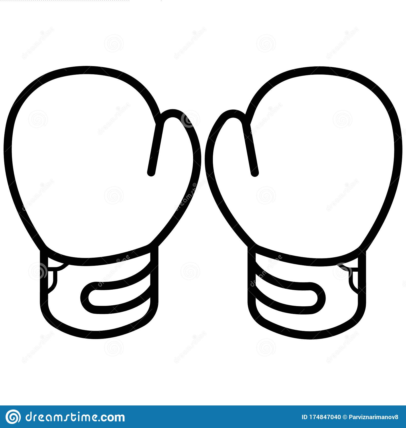 Detail Boxing Gloves Vector Nomer 42