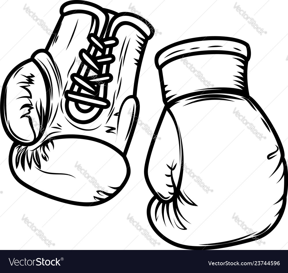 Detail Boxing Gloves Vector Nomer 10