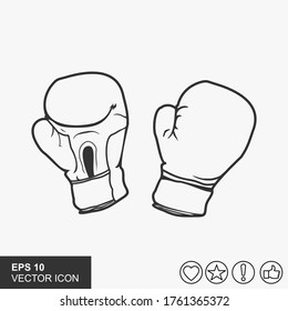 Detail Boxing Gloves Vector Free Nomer 58