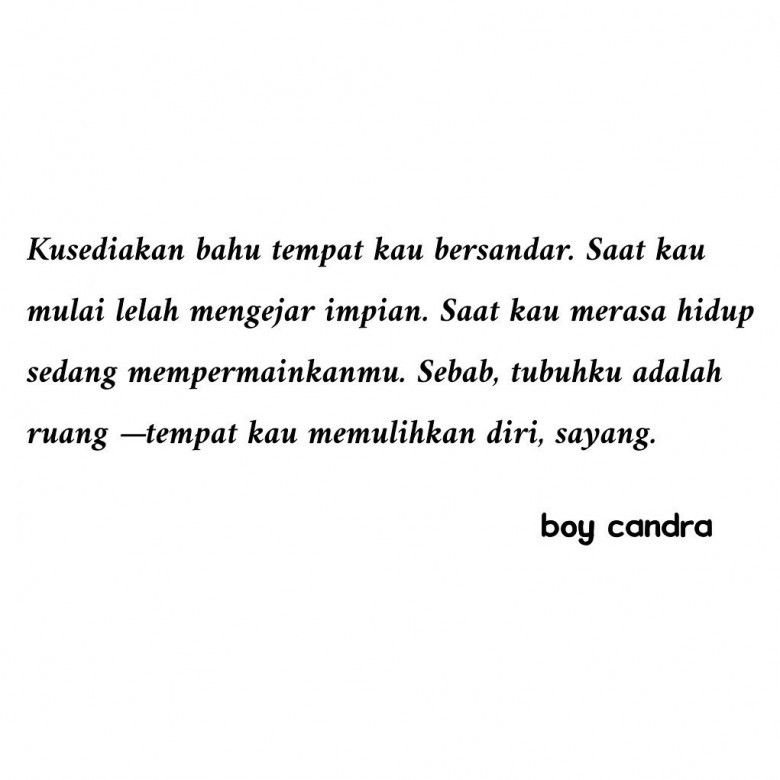 Detail Boy Candra Puisi Nomer 46