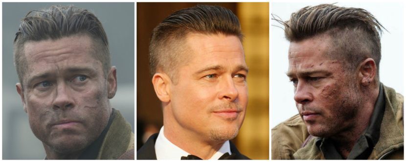 Detail Brad Pitt Fury Hairstyle Name Nomer 43