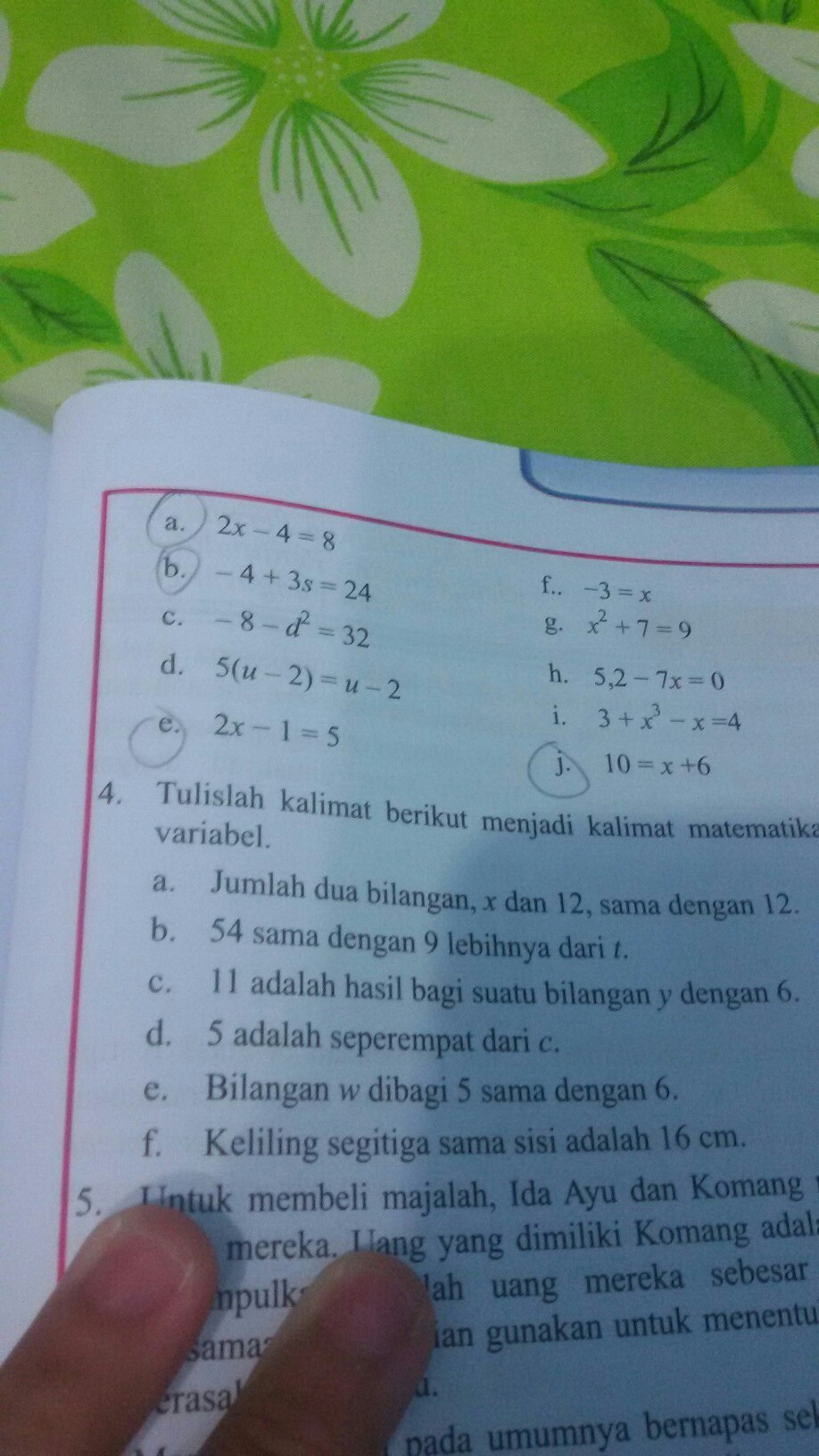 Detail Brainly Matematika Smp Kelas 7 Nomer 5