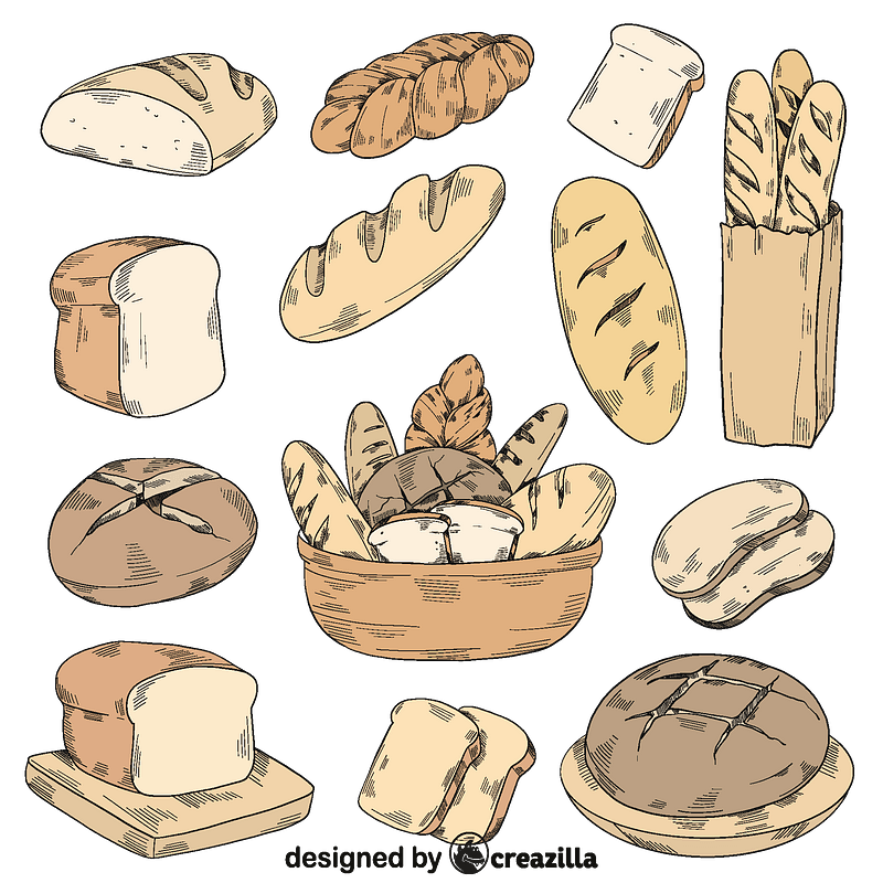 Detail Bread Vector Png Nomer 50
