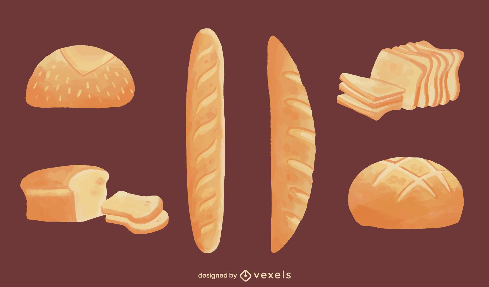 Detail Bread Vector Png Nomer 51