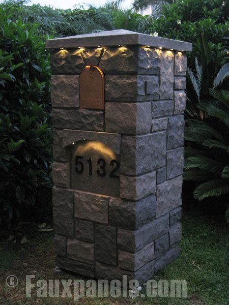 Brick Mailbox With Solar Light - KibrisPDR