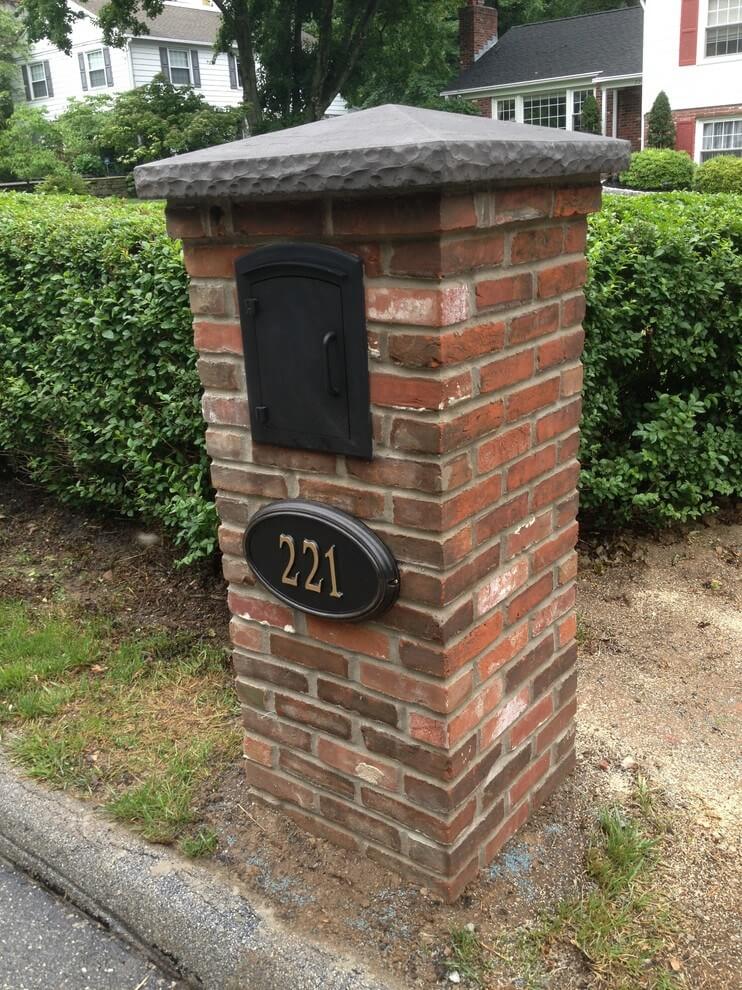 Detail Brick Mailbox With Solar Light Nomer 21