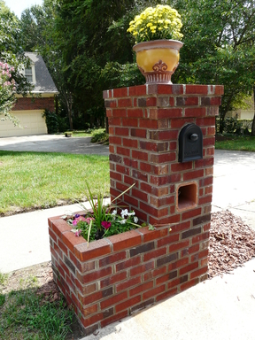 Detail Brick Mailbox With Solar Light Nomer 28