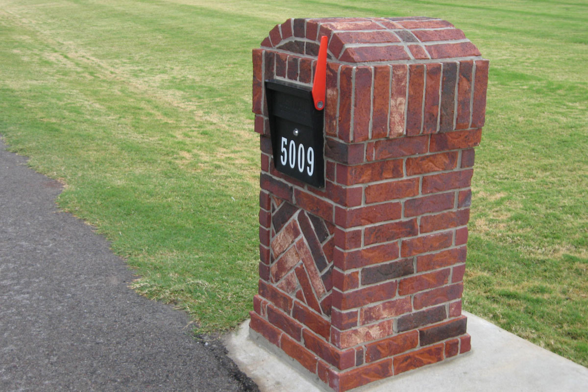 Detail Brick Mailbox With Solar Light Nomer 46