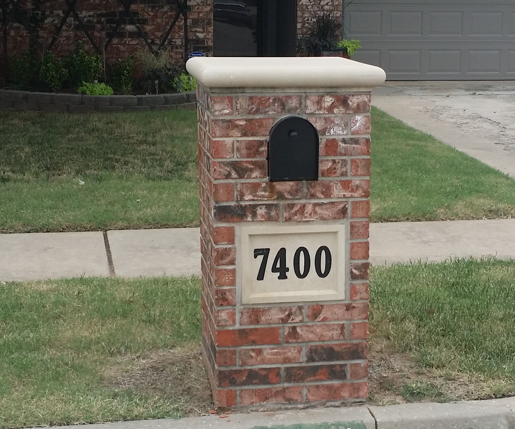 Detail Brick Mailbox With Solar Light Nomer 53