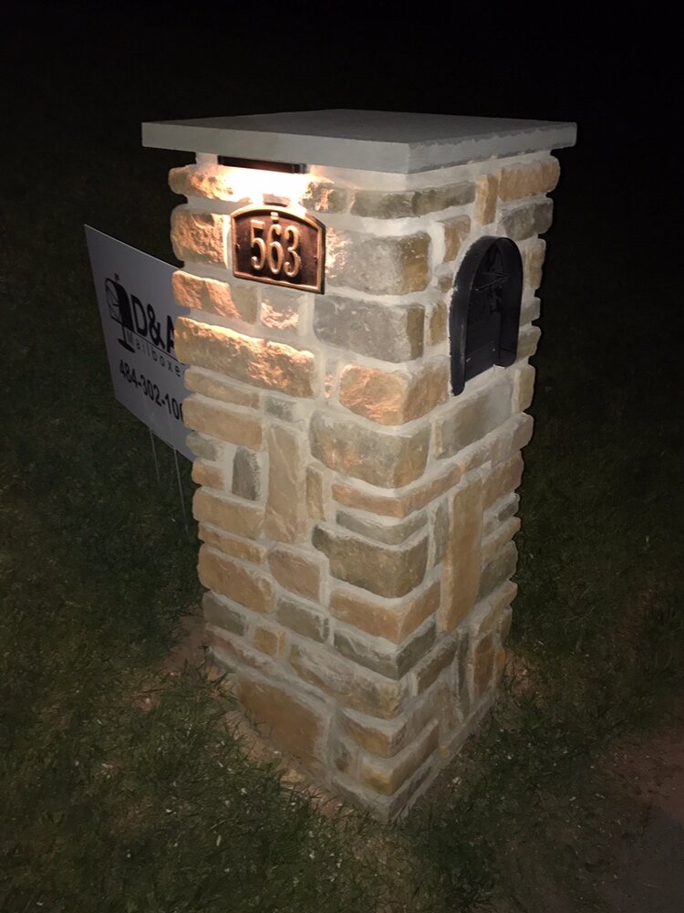 Detail Brick Mailbox With Solar Light Nomer 54