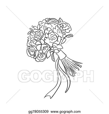 Detail Bridal Bouquet Clipart Nomer 13