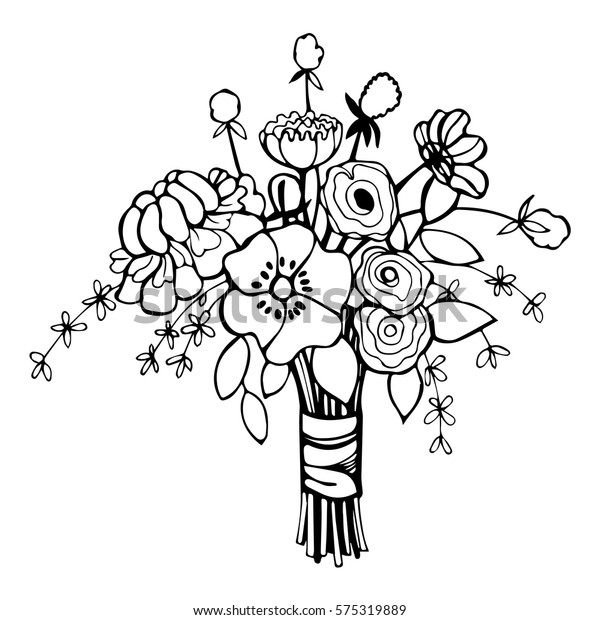 Detail Bridal Bouquet Clipart Nomer 40