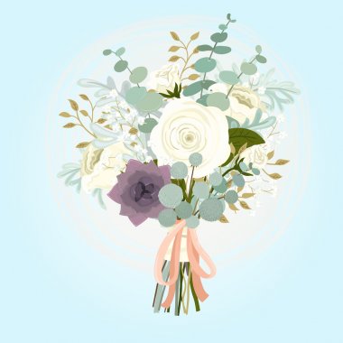 Detail Bridal Bouquet Clipart Nomer 46