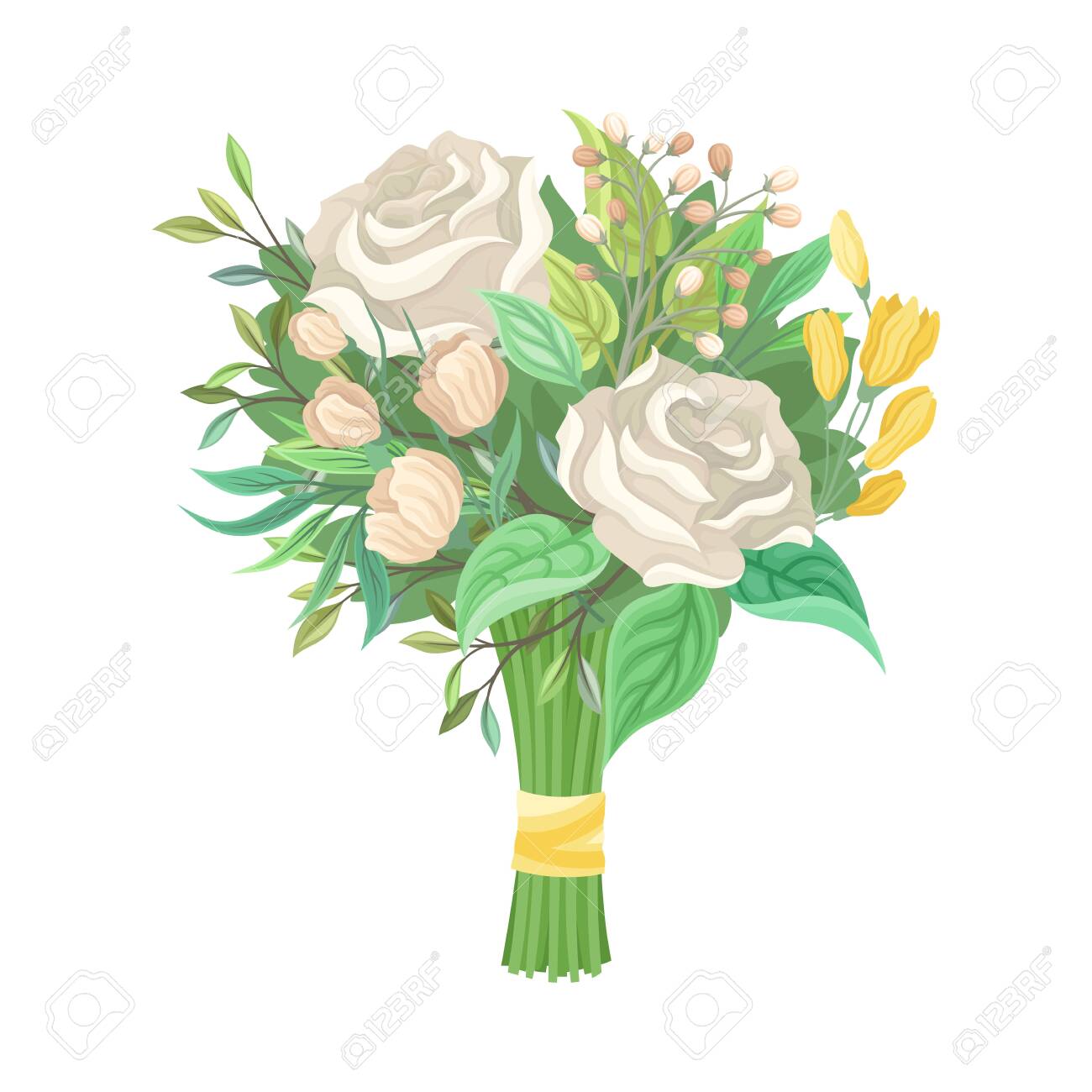 Detail Bridal Bouquet Clipart Nomer 7