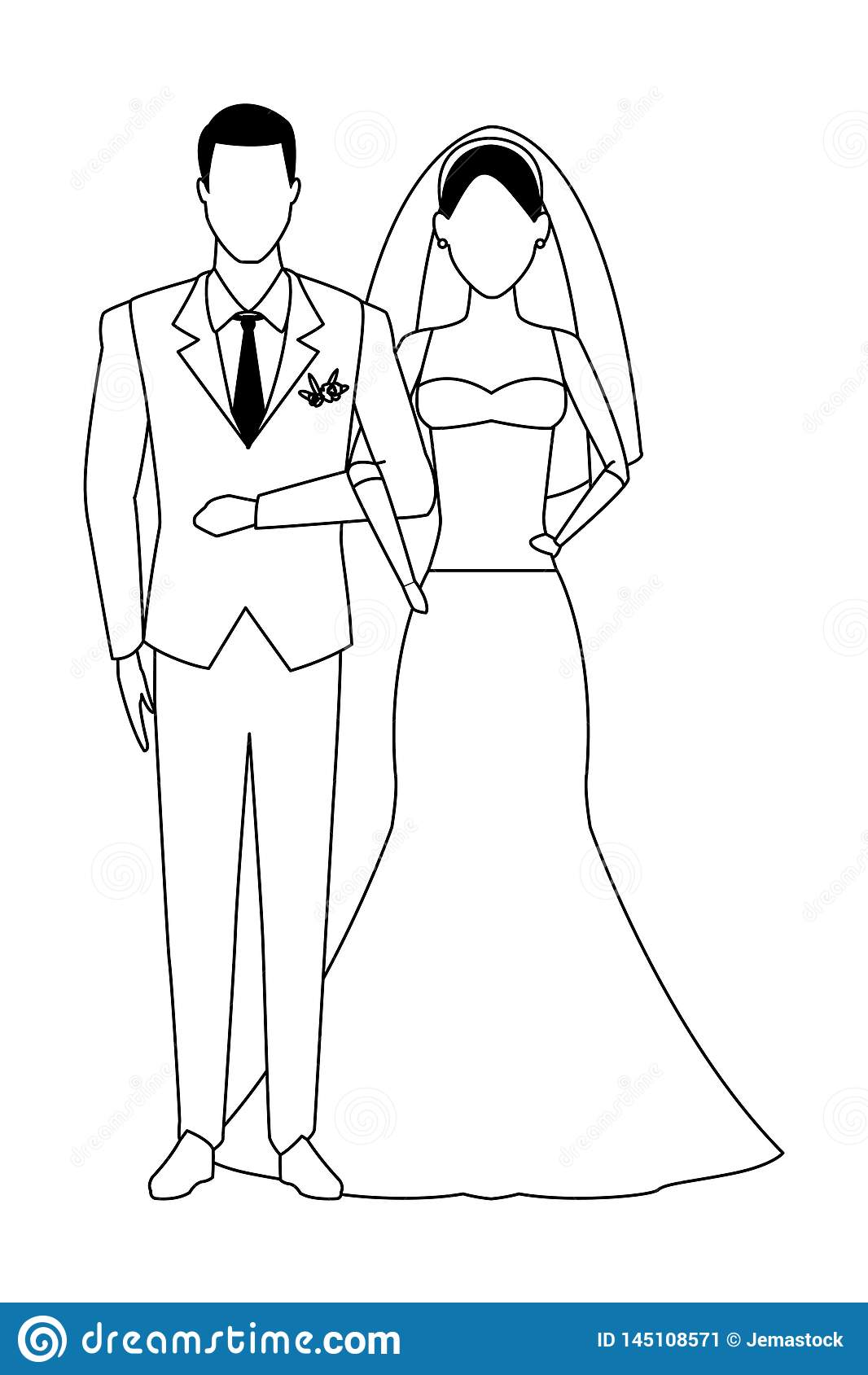 Detail Bride And Groom Clipart Black And White Nomer 10