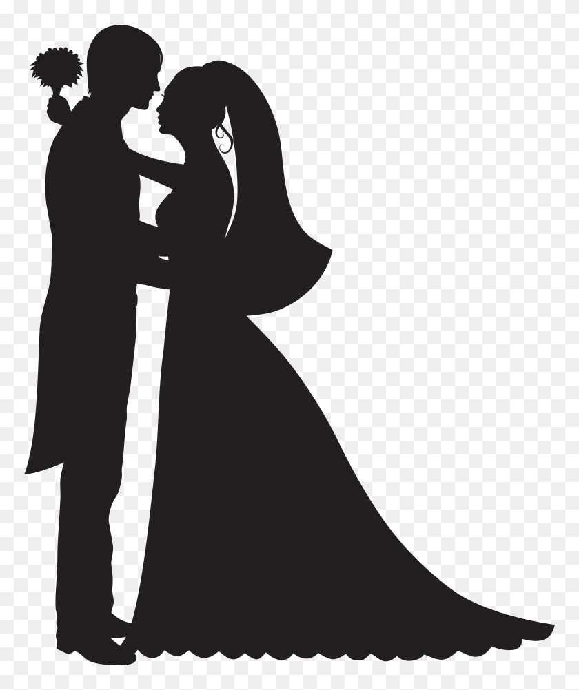 Detail Bride And Groom Clipart Black And White Nomer 22