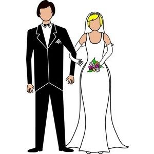 Detail Bride And Groom Clipart Black And White Nomer 4