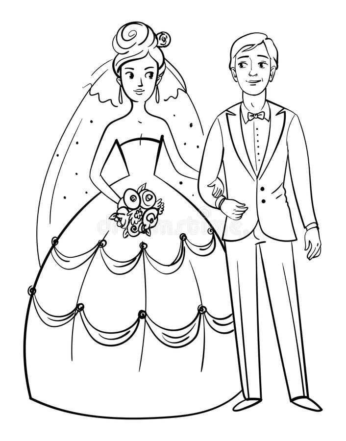 Detail Bride And Groom Clipart Black And White Nomer 35