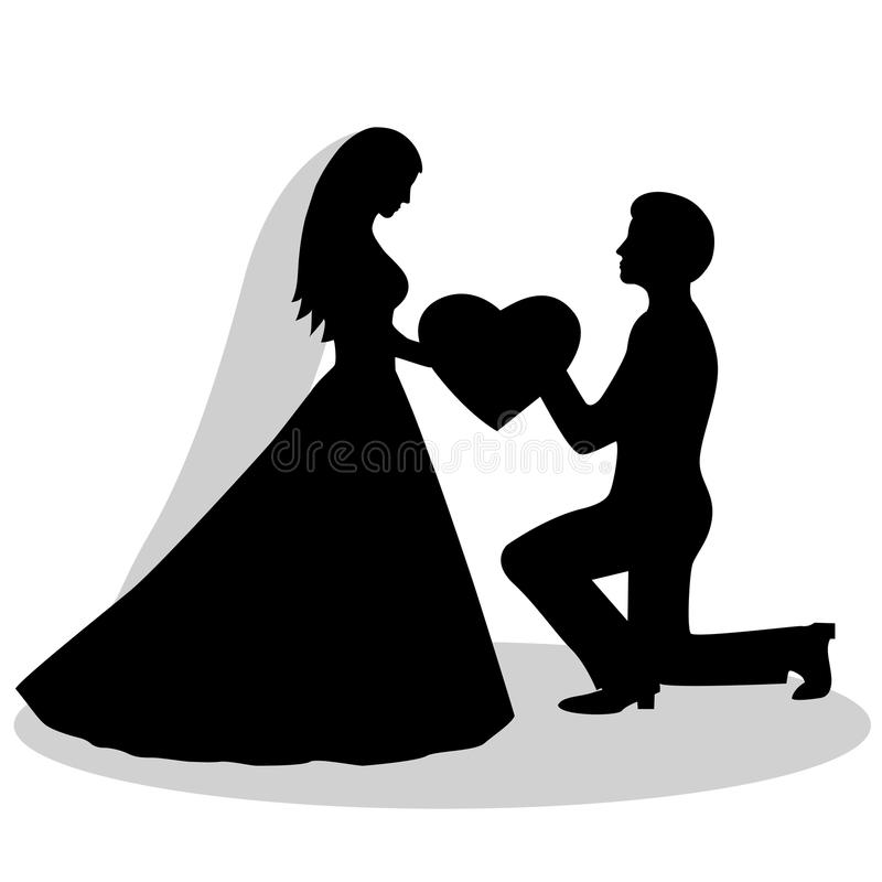 Detail Bride And Groom Clipart Black And White Nomer 6