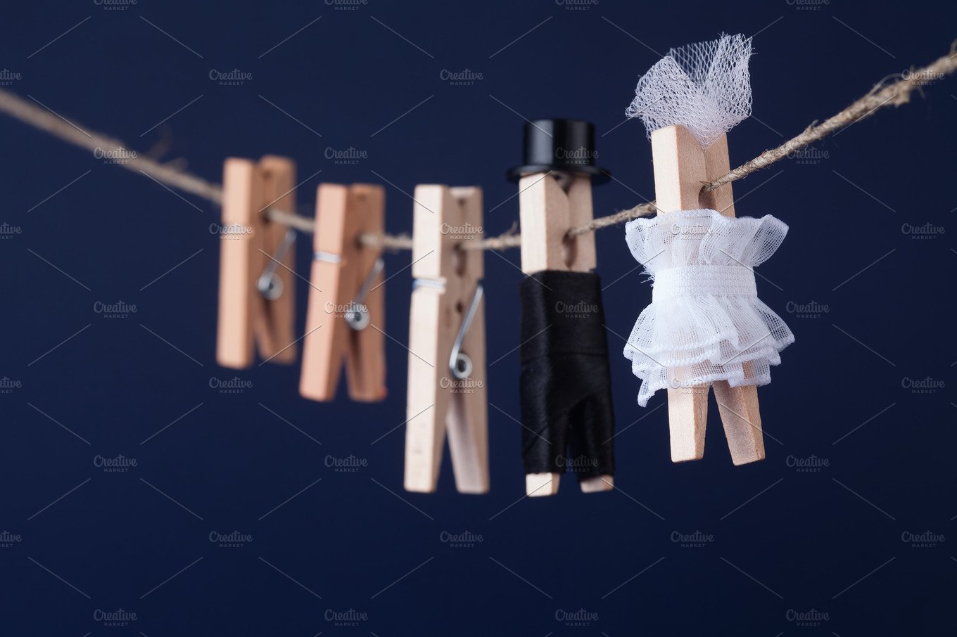 Detail Bride And Groom Clothespin Nomer 49