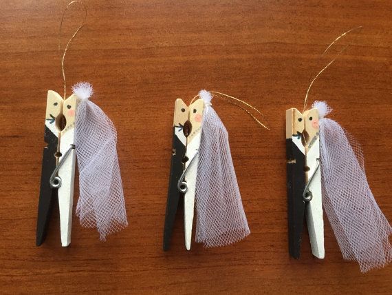 Detail Bride And Groom Clothespins Nomer 2