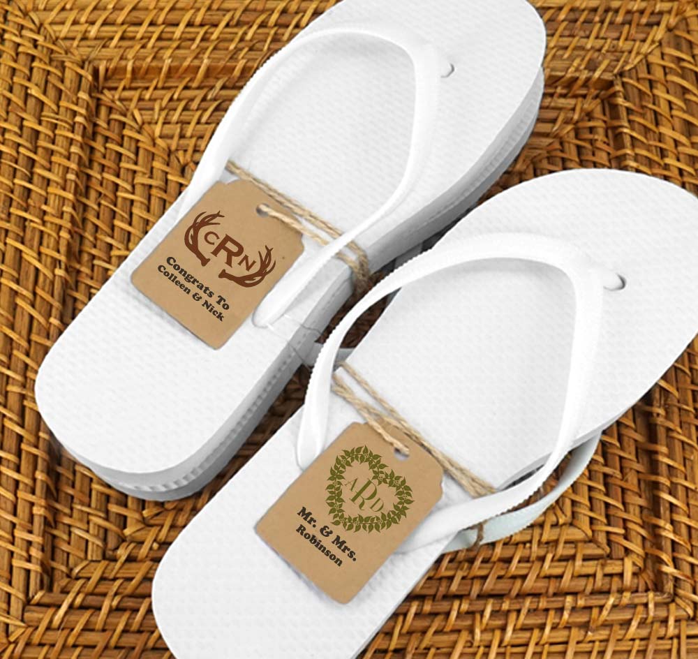 Detail Bride And Groom Flip Flops Set Nomer 20