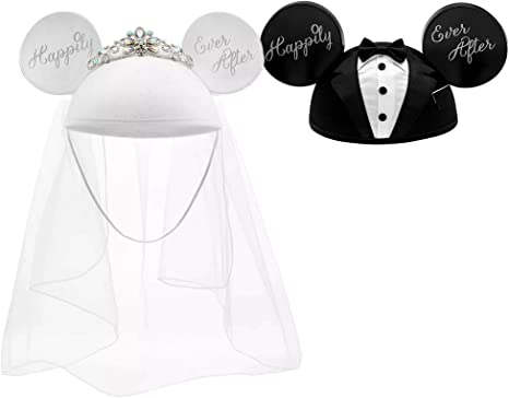 Bride And Groom Mickey Mouse Ears - KibrisPDR